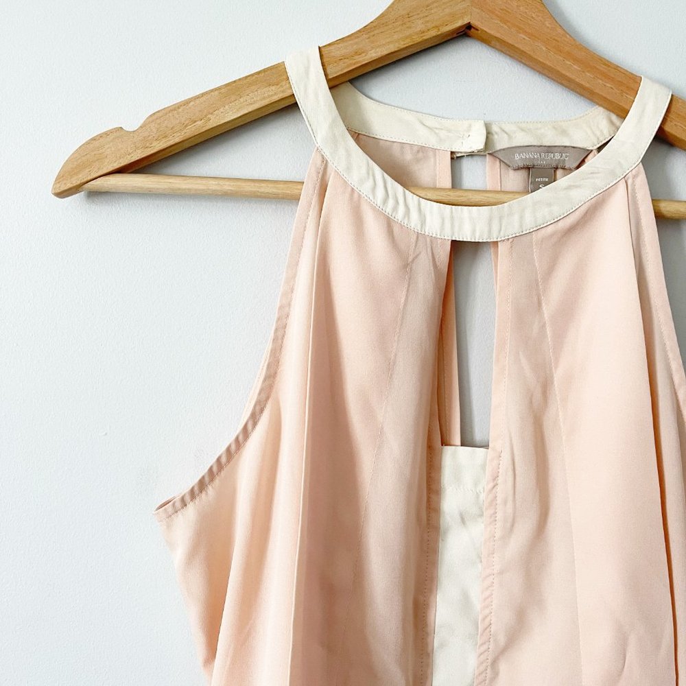 ✨ Rose/Ivory Tank Blouse | Banana Republic